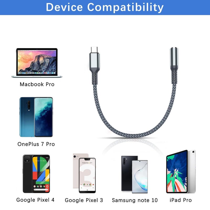 Elebase iPhone 17 Air Pro Max Headphone Adapter,USB C to 3.5mm Aux Audio Converter,Type C to 1/8 Inch Auxiliary Jack for New Apple 16 15 Plus,iPad mini 6 7,Samsung Galaxy Z Fold Flip,S25 S24 S23 - Image 5
